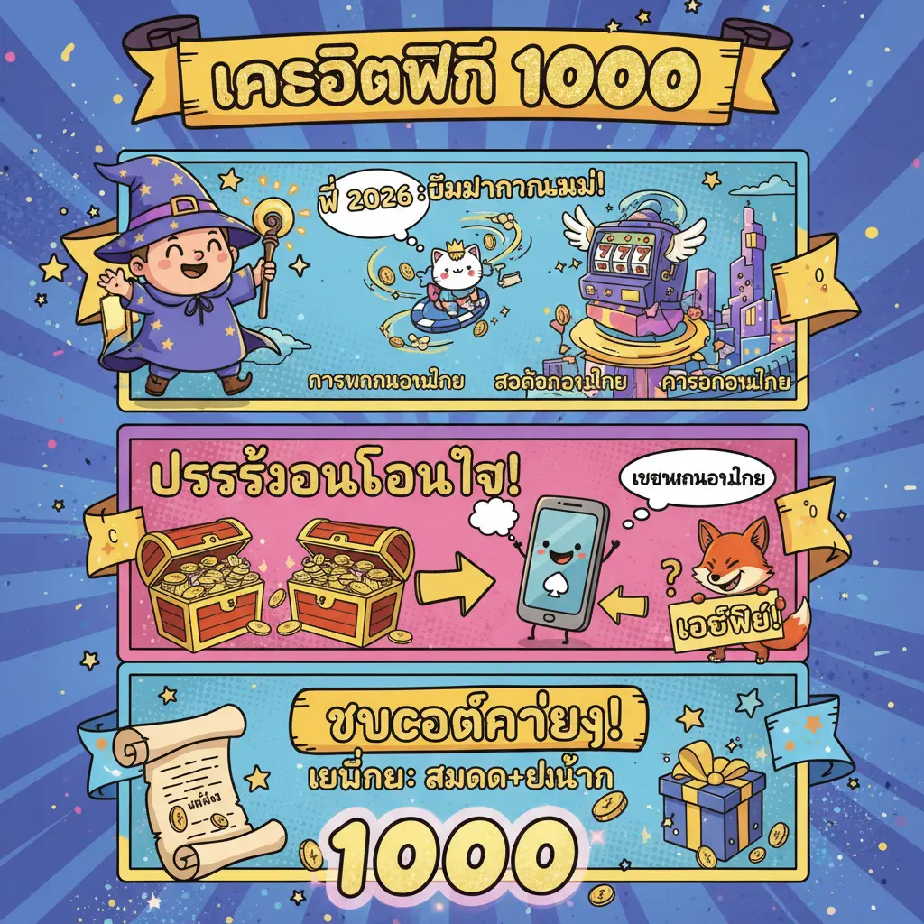 เครดิตฟรี 1000 - เครดิตฟรี